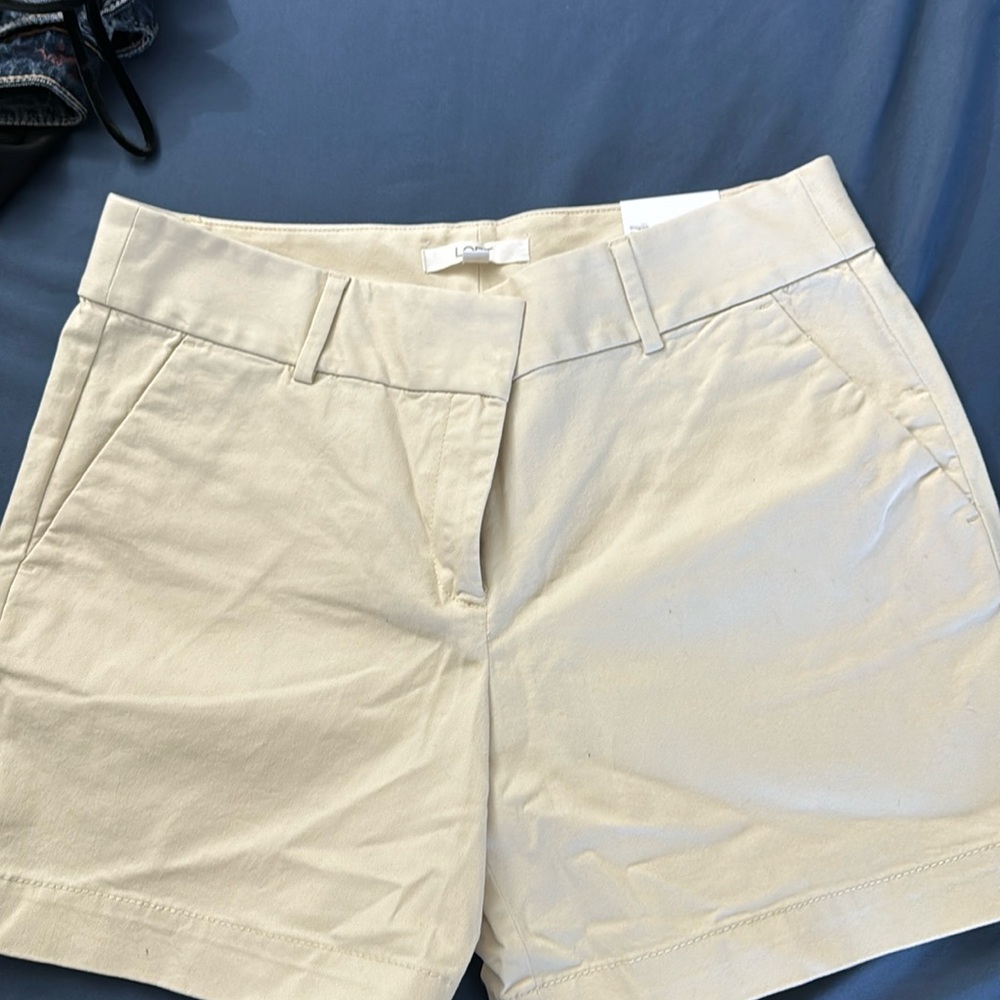 NWT Khaki Ann Taylor Loft Shorts